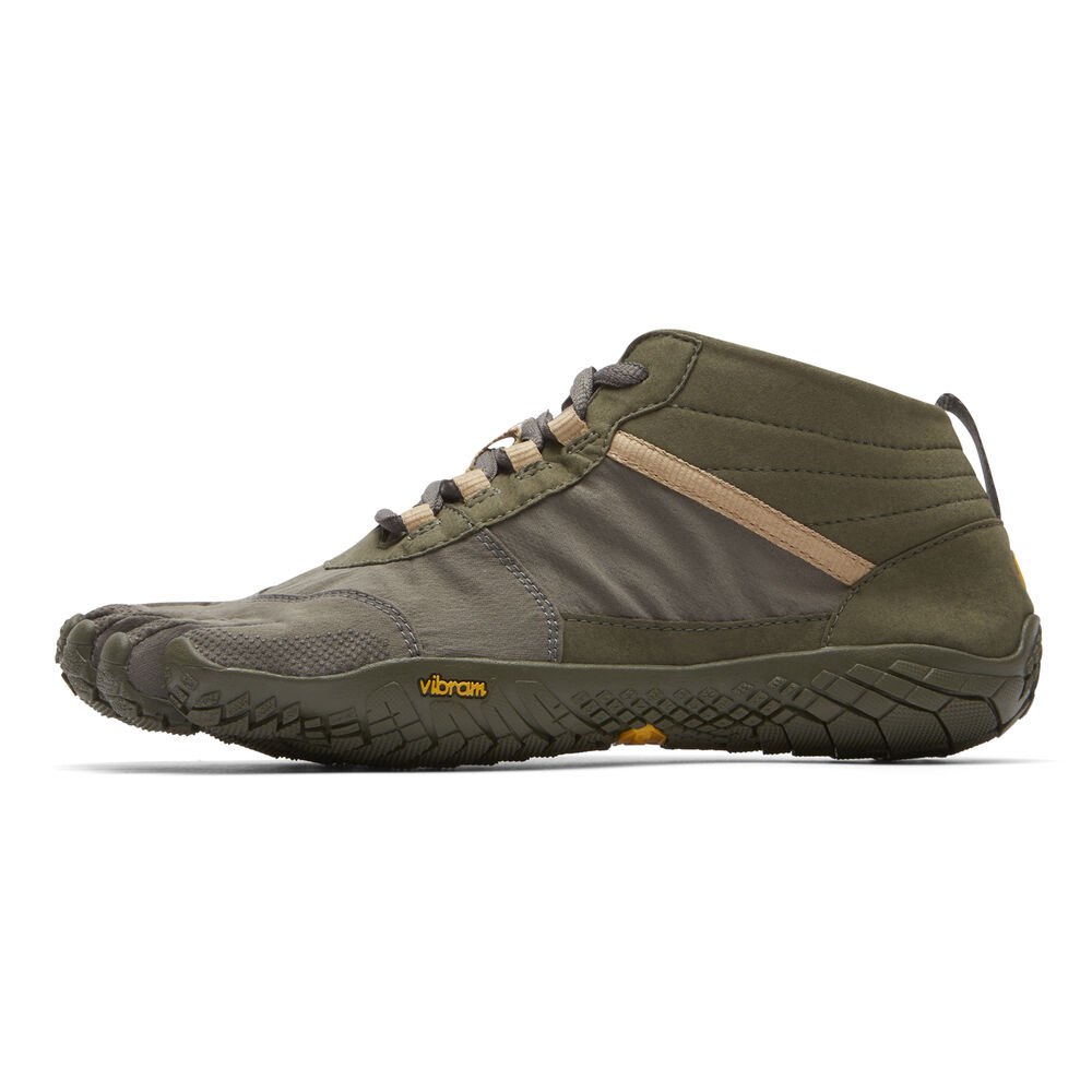 Vibram FiveFingers Heren V-Trek - Barefoot Schoenen Olijfgroen - 965142EKP